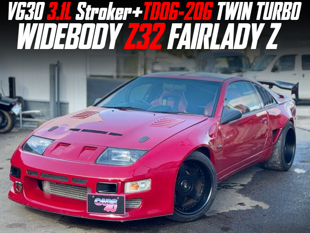 VG30 3.1L Stroker+TD06-20G TWIN TURBO in the WIDEBODY Z32 FAIRLADY Z.