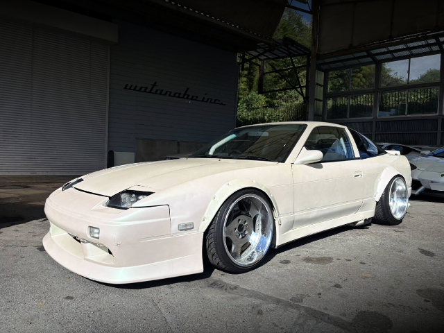 Front exterior of WIDEBODY RPS13 NISSAN 180SX.