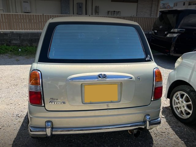 Rear exterior of 1st Gen MIRA GINO.