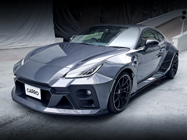 Front exterior of RESULT JAPAN WIDEBODY ZN8 TOYOTA GR86 RZ.