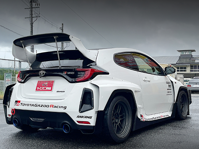 Rear exterior of PANDEM WIDEBODY GXPA16 GR YARIS 1.6RZ HIGH PERFORMANCE FIRST EDITION.