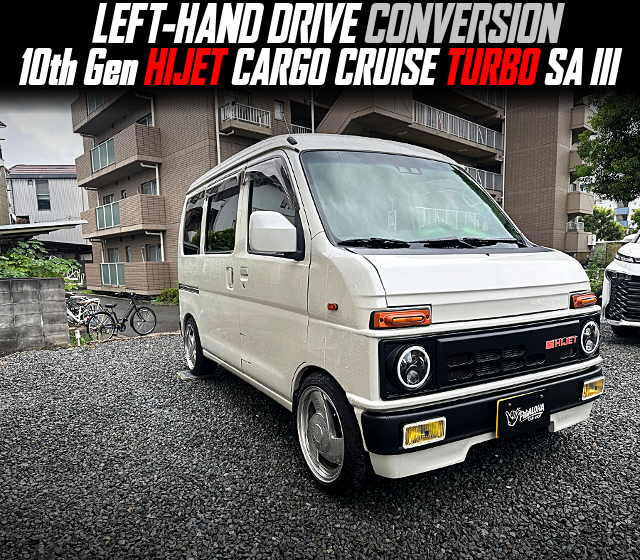 10th Gen HIJET CARGO CRUISE TURBO SA III With LEFT-HAND DRIVE CONVERSION.