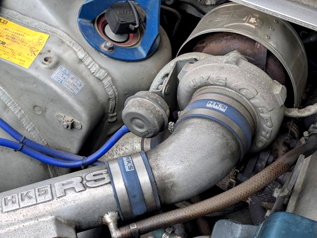HKS GT-PRO turbocharger on 2JZ-GTE.