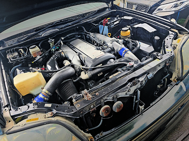 1JZ-GTE VVT-i Turbo engine of WIDEBODY JZS171 CROWN ATHLETE V.