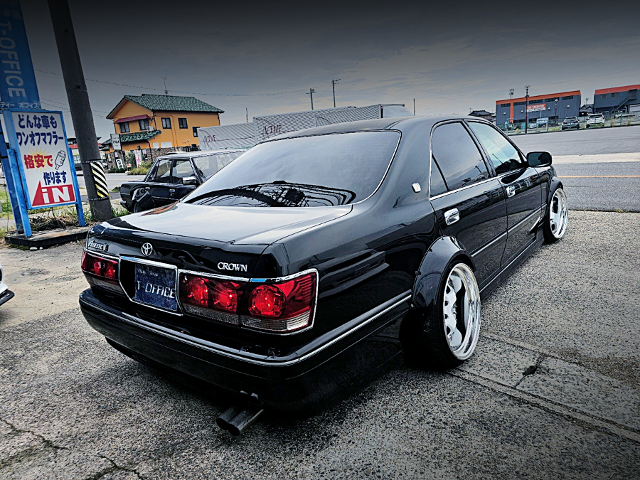 Rear exterior of WIDEBODY JZS171 CROWN ATHLETE V.