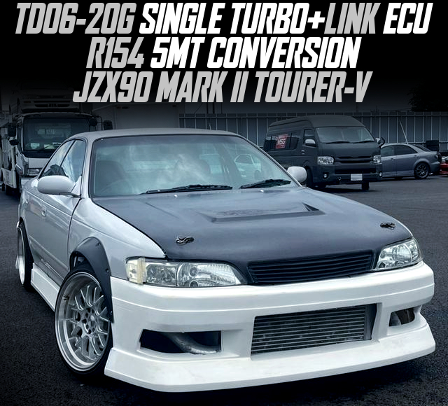 TD06-20G SINGLE TURBO+LINK ECU, R154 5MT CONVERSION, modified JZX90 MARK II TOURER-V.