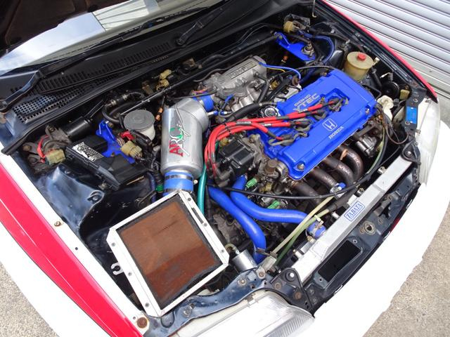 B16A VTEC engine of KANJOZOKU SPEC EF9 CIVIC SiR.