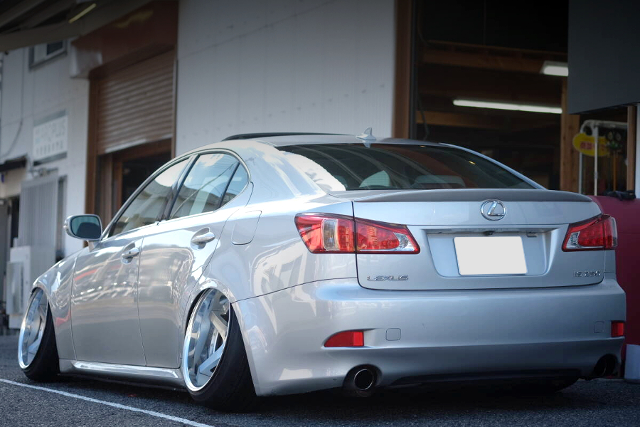 Rear exterior of Stance Custom 2nd Gen LEXUS IS250.