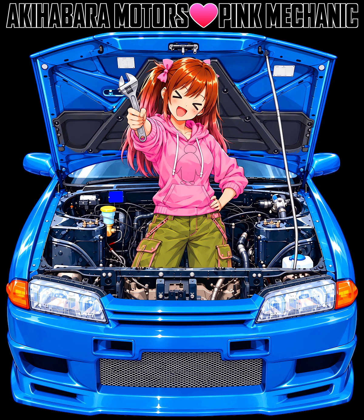 整備士PINKちゃんのR32スカイライン・エンジン脱着記念