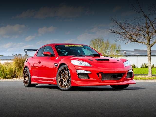Front exterior of MAZDA RX-8.
