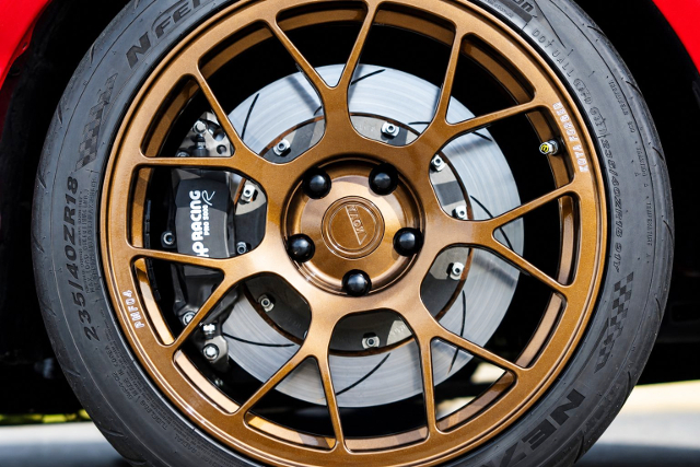 Rim and Brake of MAZDA RX-8.