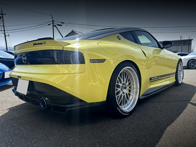 Rear exterior of PHOENIX'S POWER modified 500HP RZ34 FAIRLADY Z PROTO SPEC.
