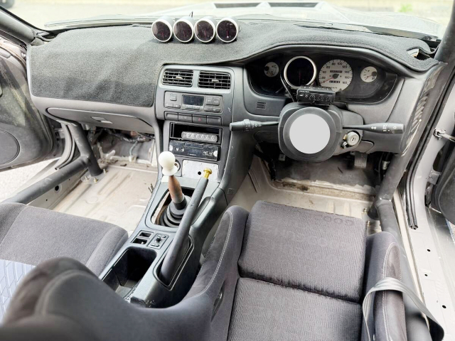 Interior of WIDEBODY S14 NISSAN SILVIA.