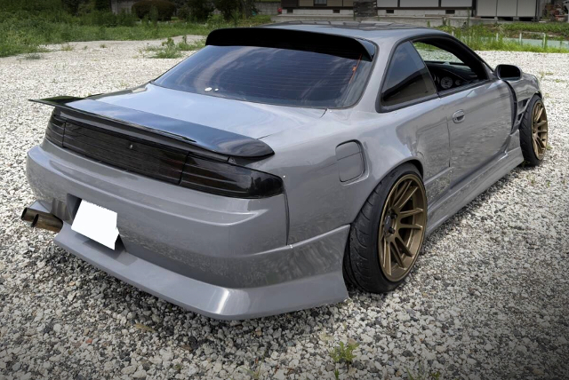 Rear exterior of WIDEBODY S14 NISSAN SILVIA.