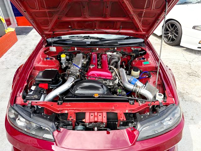 S14 SR20DET+HKS TURBOCHARGER in the S15 SILVIA.