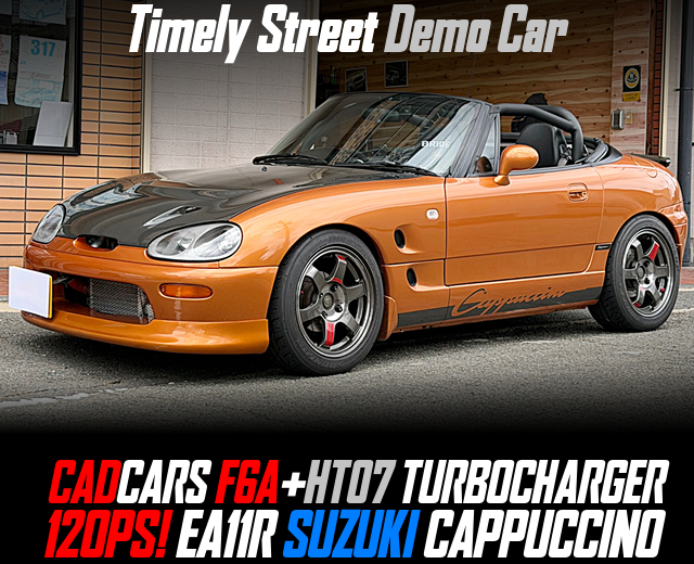 CADCARS F6A+HT07 TURBOCHARGER in the Timely Street Demo Car 120PS EA11R SUZUKI CAPPUCCINO.