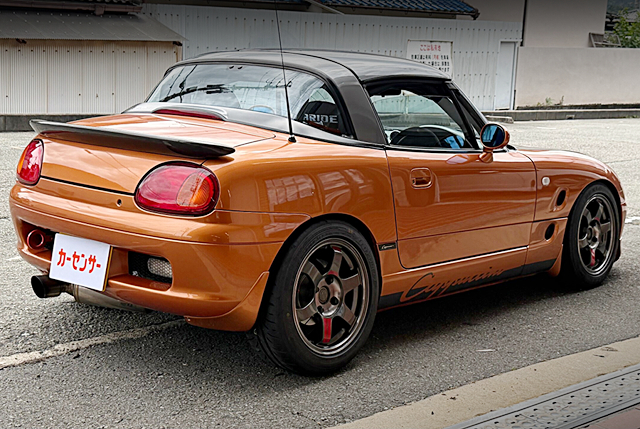 Rear exterior of Timely Street Demo Car 120PS EA11R SUZUKI CAPPUCCINO.