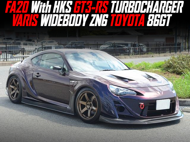 FA20 With HKS GT3-RS TURBOCHARGER in the VARIS WIDEBODY ZN6 TOYOTA 86GT.