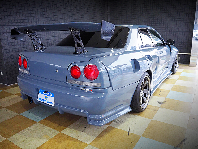 Rear exterior of URAS WIDEBODY ER34 SKYLINE 4-DOOR.