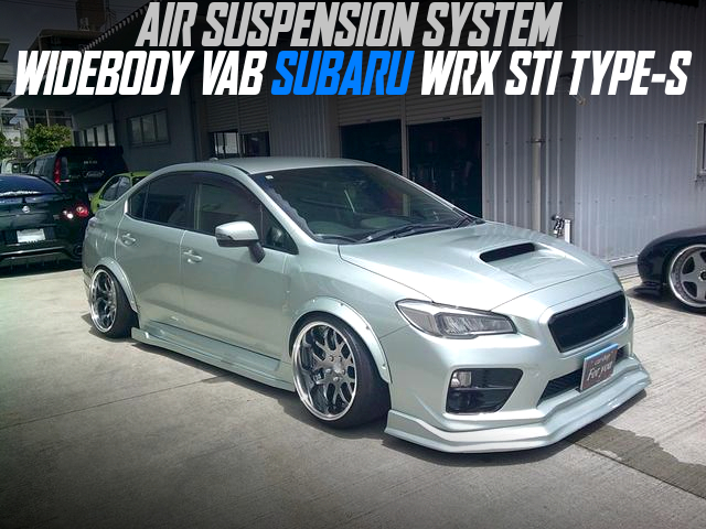 AIR SUSPENSION SYSTEM installed WIDEBODY VAB SUBARU WRX STI TYPE-S.