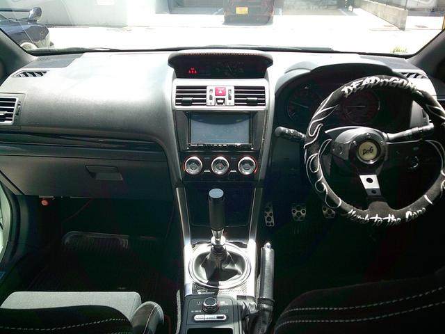 Interior of WIDEBODY VAB SUBARU WRX STI TYPE-S.