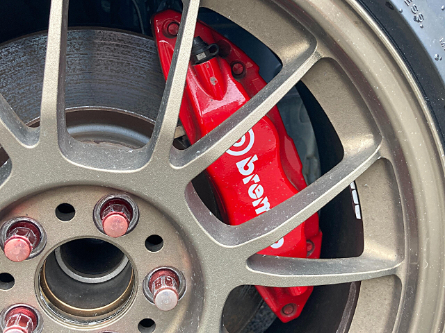 Brembo Front Caliper of VARIS WIDEBODY ZC6 SUBARU BRZ GT.