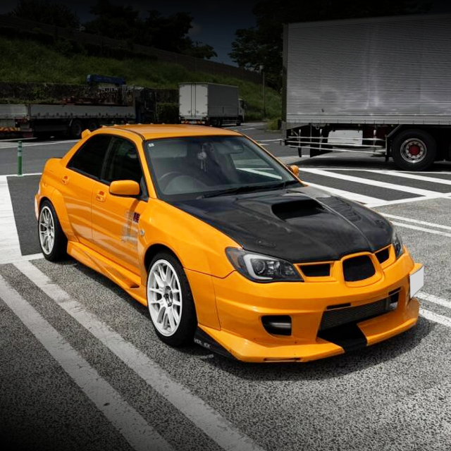 Front exterior of VOLTEX WIDEBODY GDB IMPREZA WRX STI.