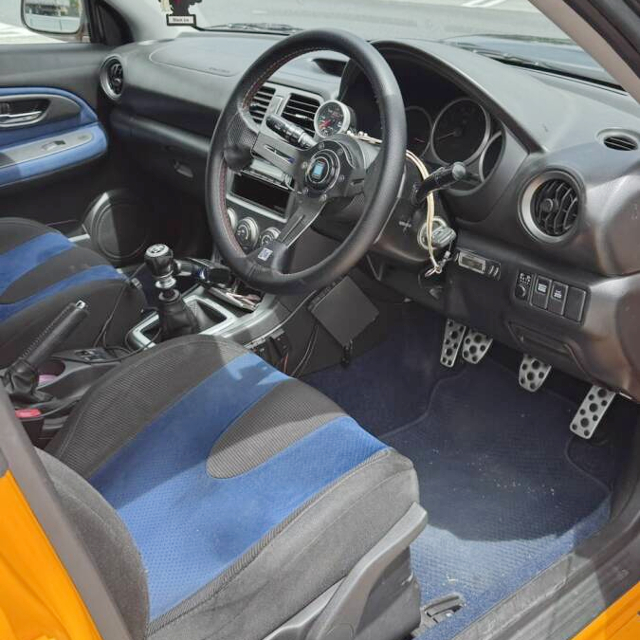 Interior of VOLTEX WIDEBODY GDB IMPREZA WRX STI.