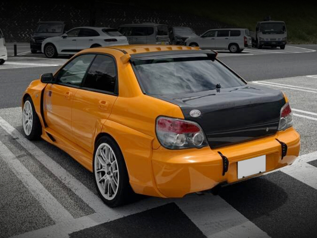 Rear exterior of VOLTEX WIDEBODY GDB IMPREZA WRX STI.