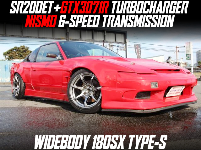SR20DET+GTX3071R TURBOCHARGER, NISMO 6-SPEED TRANSMISSION, modified WIDEBODY 180SX TYPE-S.