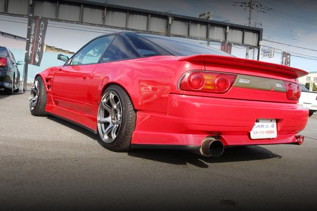 Rear exterior of WIDEBODY 180SX TYPE-S.