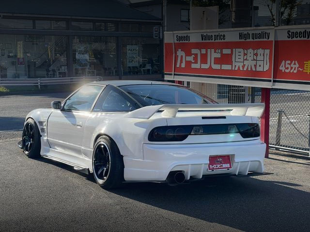 Rear exterior of WIDEBODY 180SX TYPE-X.