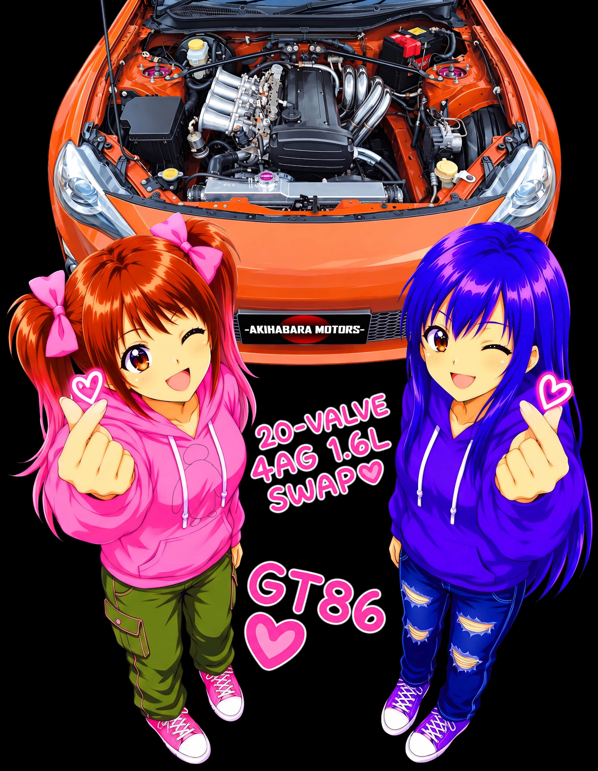 20バルブ4AGスワップGT86×PINKちゃん＆藍姉さん