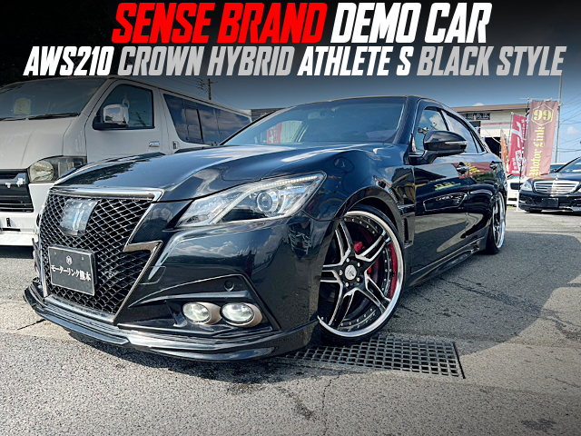 SENSE BRAND DEMO CAR of AWS210 CROWN HYBRID ATHLETE S BLACK STYLE.