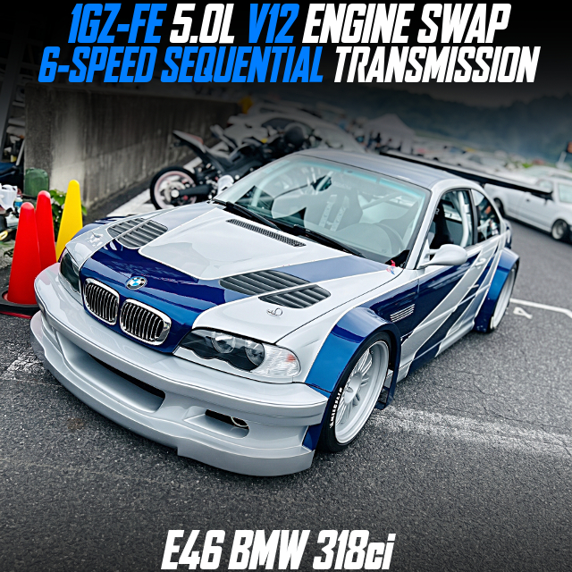 1GZ-FE 5.0L V12 ENGINE SWAP, 6-SPEED SEQUENTIAL TRANSMISSION, Modified M3GTR Widebody E46 BMW 318ci.