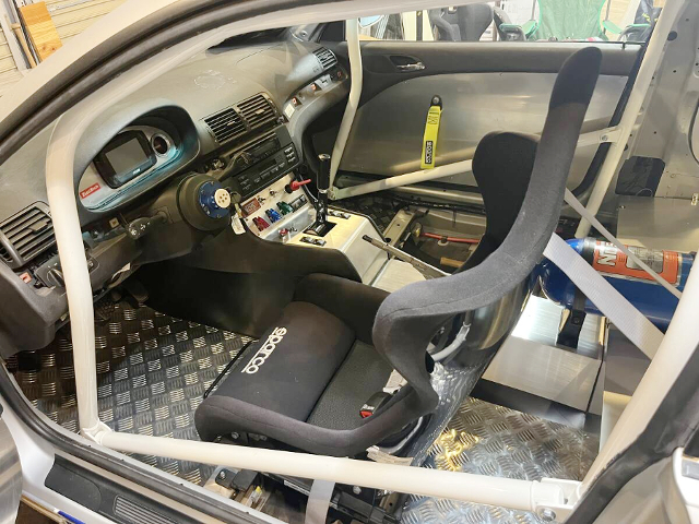 Interior of M3GTR Widebody E46 BMW 318ci.