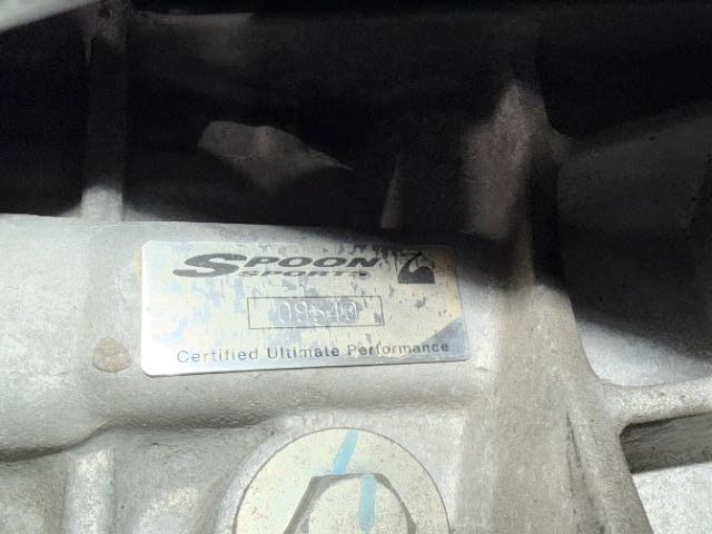 SPOON Serial Plate of EK9 CIVIC TYPE-R.