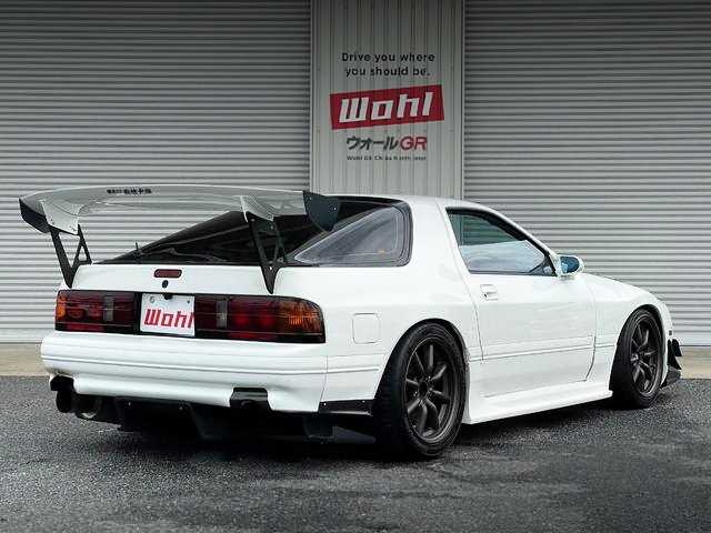 Rear exterior of RE-AMEMIYA Furinkazan Style FC3S SAVANNA RX-7 GT-X.