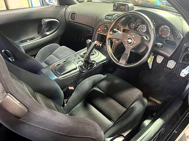 Interior of WIDEBODY FD3S RX-7 TYPE-R II.