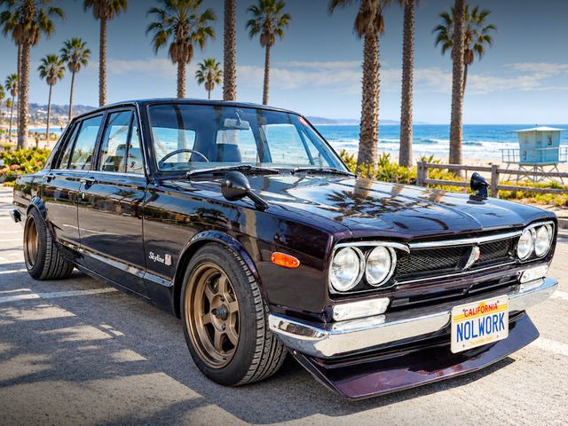 Front exterior of GC10 HAKOSUKA 4-DOOR.