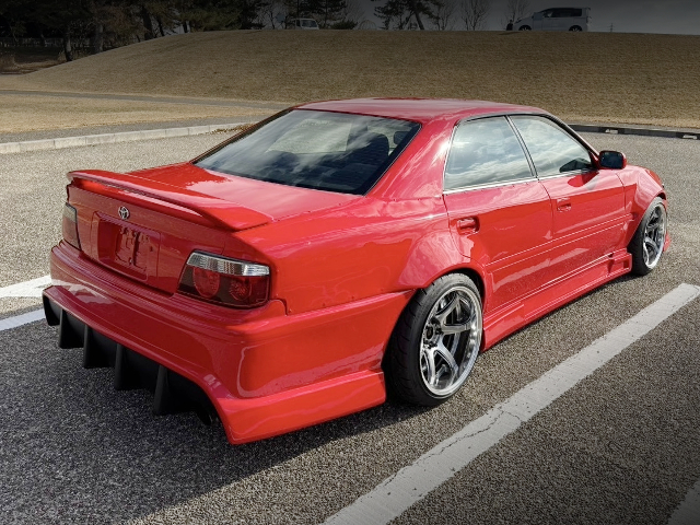Rear exterior of WIDEBODY GX100 TOYOTA CHASER.
