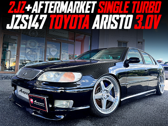 2JZ+AFTERMARKET SINGLE TURBO modified JZS147 TOYOTA ARISTO 3.0V