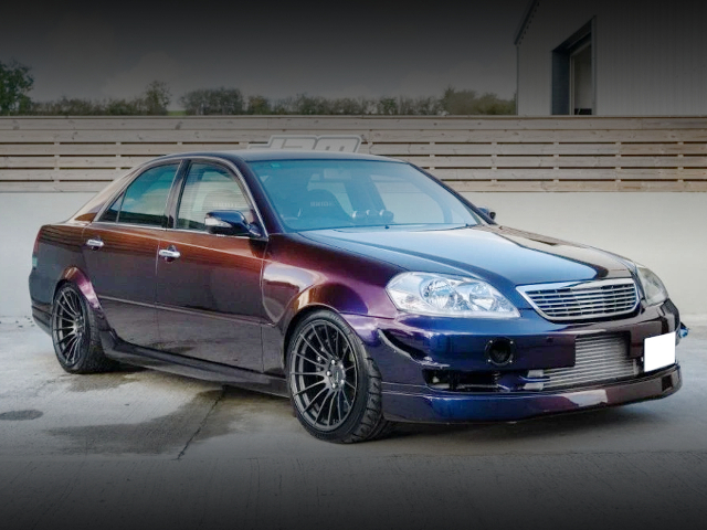 Front exterior of Custom Widebody JZX110 MARK II.