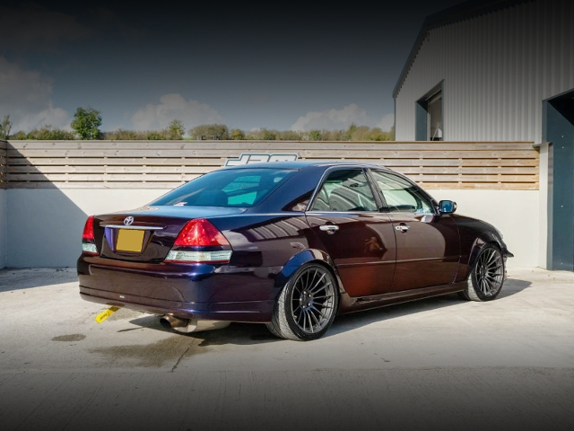 Rear exterior of Custom Widebody JZX110 MARK II.