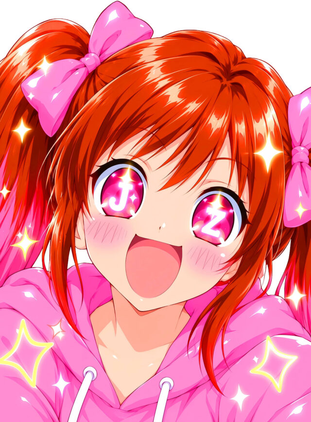 JZエンジンにワクワク!アニメ風 整備士PINKちゃん