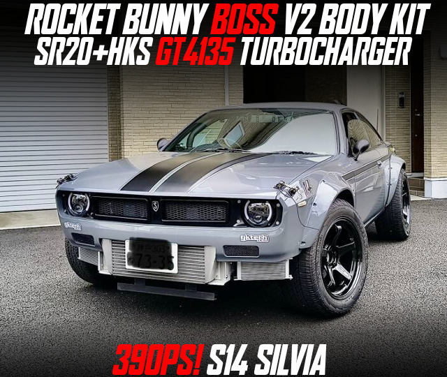 ROCKET BUNNY BOSS V2 BODY KIT, SR20+HKS GT4135 TURBOCHARGER, modified 390PS S14 SILVIA.