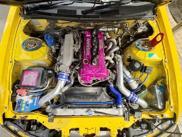 SR20DET turbo engine of WIDEBODY S15 SILVIA SPEC-R.