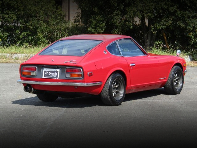 Rear exterior of HLS30 DATSUN 240Z.