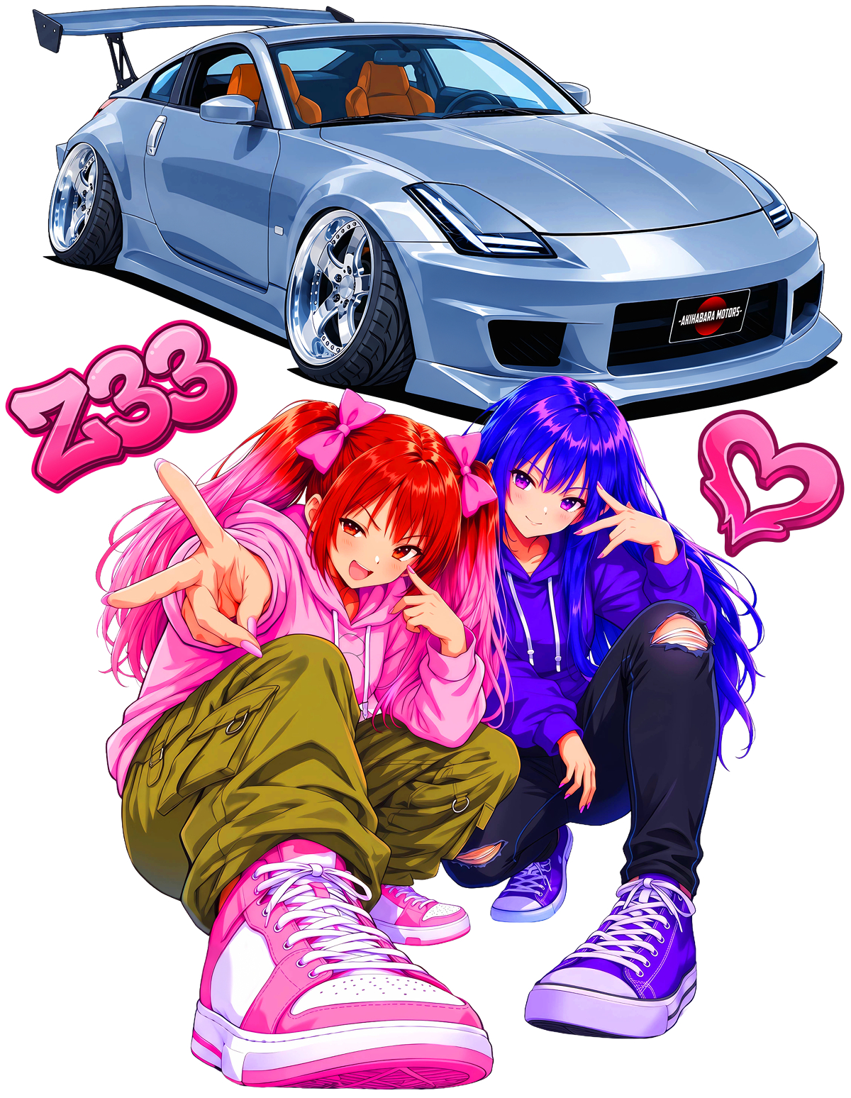 ストリート仕様カスタムZ33＆ストリートガールズ
