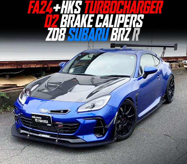 FA24+HKS TURBOCHARGER, D2 BRAKE CALIPERS, modified ZD8 SUBARU BRZ R.